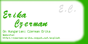 erika czerman business card